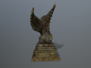lion statue 3D 模型