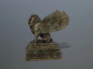 lion statue 3D Model