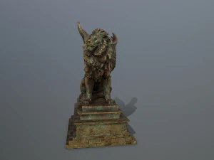 lion statue 3D Model