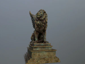 lion statue 3D Model