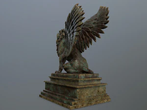 lion statue 3D Model