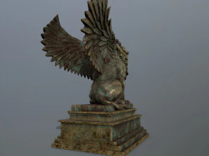 lion statue 3D Model