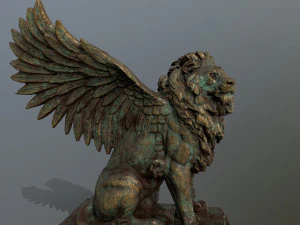 lion statue 3D Model