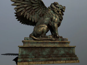 lion statue 3D Model