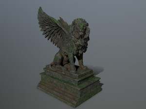 lion statue 3Dモデル