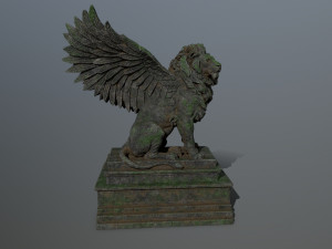 lion statue Modelo 3D