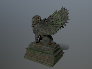 lion statue Modelo 3D