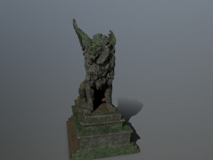 lion statue Modelo 3D