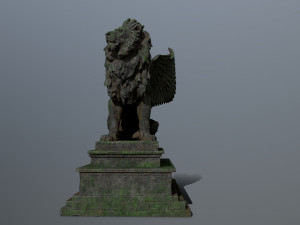 lion statue Modelo 3D