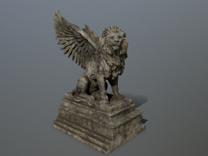 lion statue 3Dモデル