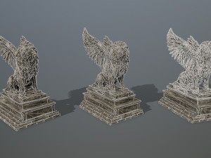 lion statue 3D Model