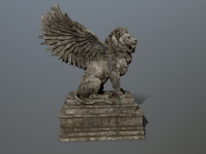 lion statue 3D Model