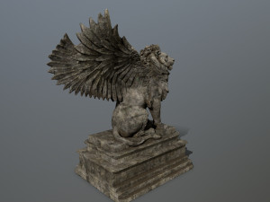 lion statue 3D Model
