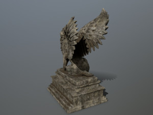 lion statue 3D Model