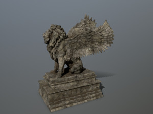lion statue 3D Model