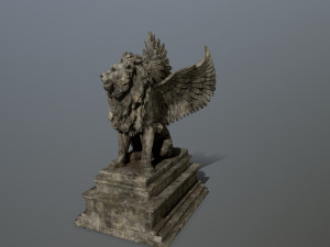 lion statue 3D Model
