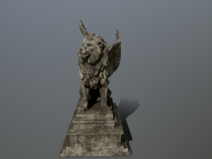 lion statue 3D Model