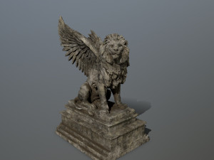 lion statue 3D Model