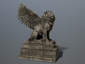 lion statue 3D Model