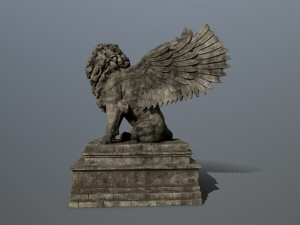 lion statue 3D Model