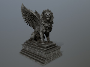 lion statue Model 3D
