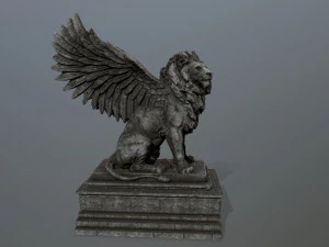 lion statue 3D Model
