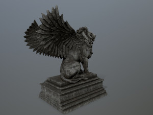 lion statue Model 3D