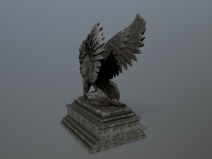 lion statue Model 3D