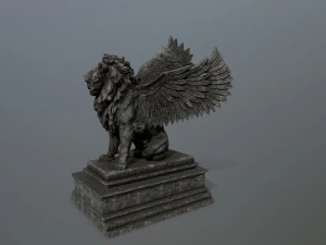 lion statue 3D Model