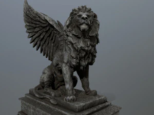 lion statue 3D Model