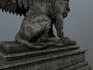 lion statue 3D Model