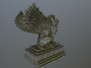 lion statue 3D मॉडल