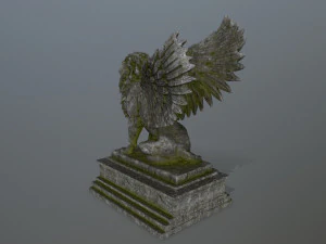 lion statue 3D Model