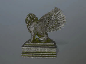 lion statue 3D Model