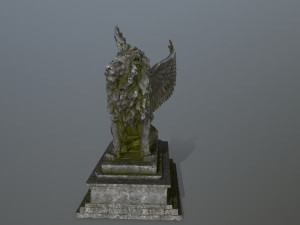 lion statue 3D मॉडल