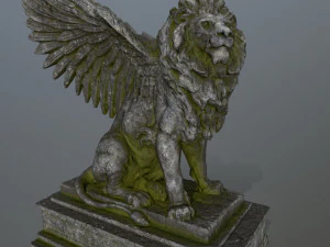 lion statue 3D Model