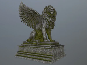 lion statue 3D Model