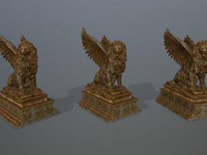 lion statue 3D Модель