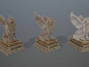 lion statue 3Dモデル