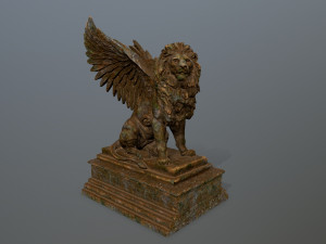 lion statue 3Dモデル