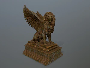lion statue 3D Model
