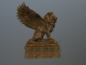 lion statue 3Dモデル