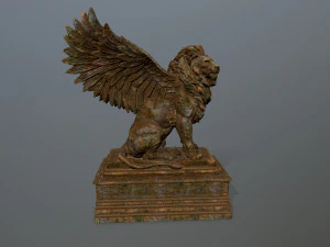 lion statue 3D Model