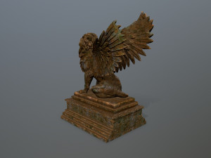 lion statue 3Dモデル