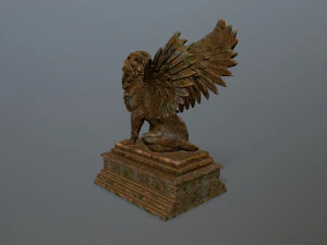 lion statue 3D Model