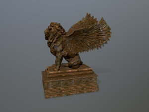 lion statue 3Dモデル