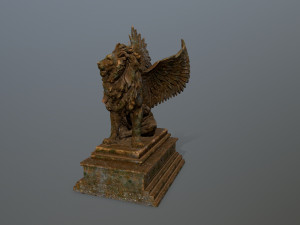 lion statue 3Dモデル