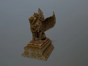 lion statue 3D Model