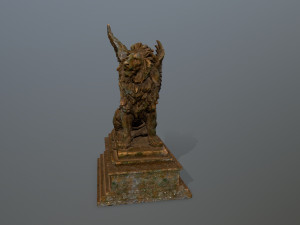 lion statue 3Dモデル