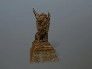lion statue 3D Model